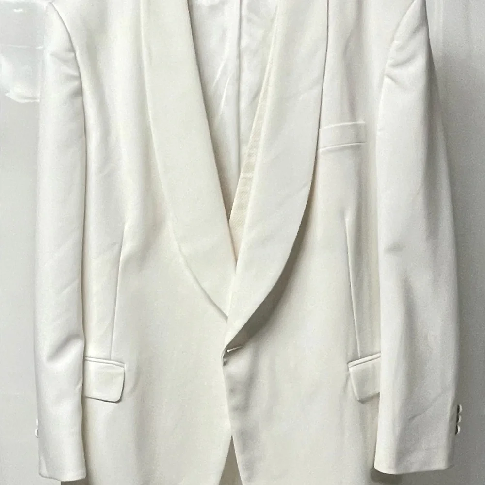 Tuxedo Jacket - Elegant Formal Vest Bow Tie Wash and Wear - Picture 12 of 13